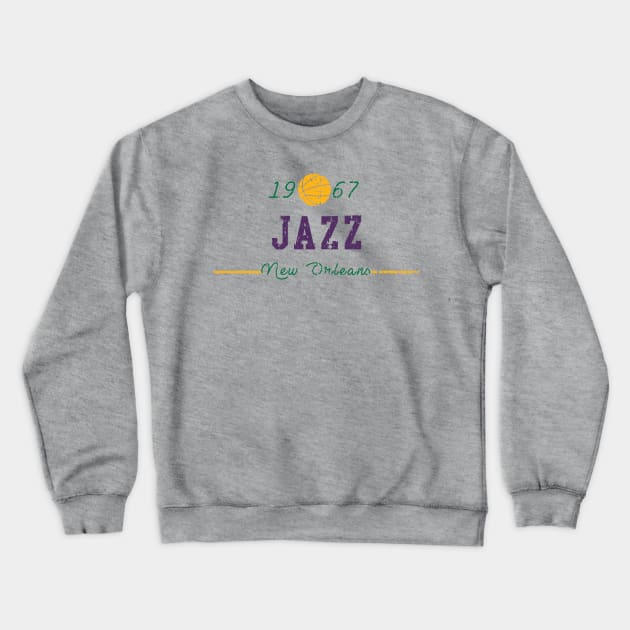 New Orleans Jazz Crewneck Sweatshirt by HomePlateCreative